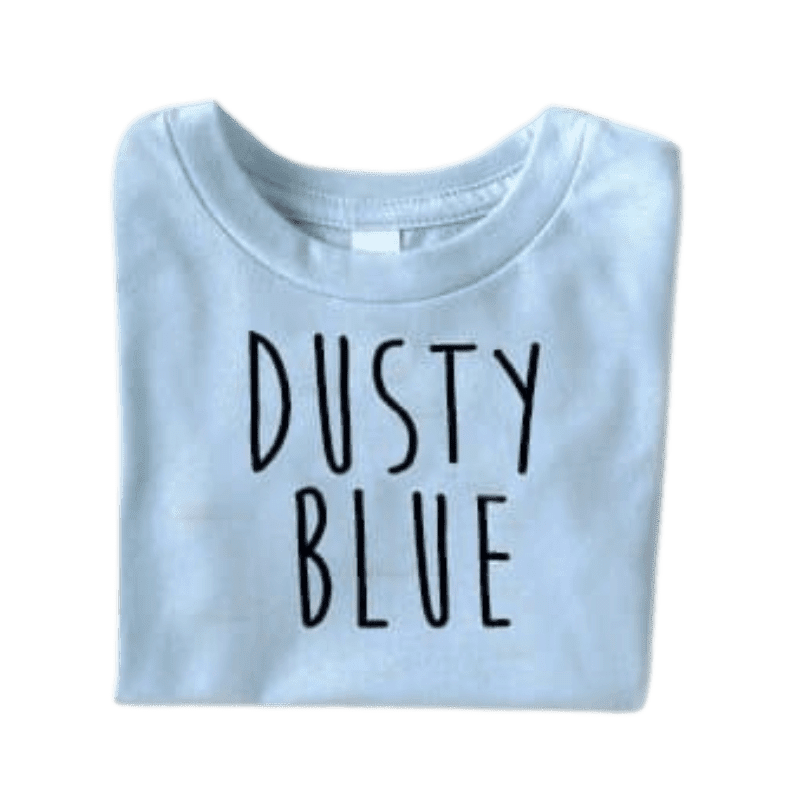 Blue Baby In Progress Letter Loose T-Shirt - Sensationally Fabulous