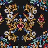 Thumbnail for Boho Floral Embroidery Black Mini Skirt Sensationally Fabulous