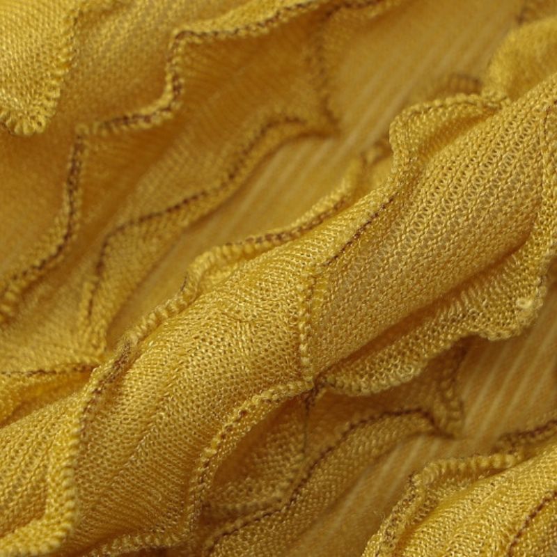 Yellow Long Sleeve Bandage Crop Top Sensationally Fabulous