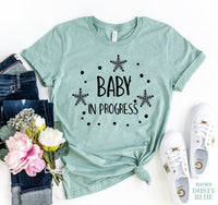 Thumbnail for Baby In Progress Letter Loose T-Shirt - Sensationally Fabulous